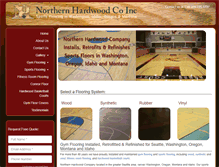 Tablet Screenshot of northernhardwood.com